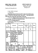 Đề kiểm tra học kỳ I môn Vật lí Lớp 6 - Năm học 2019-2020 - Hoàng Bắc Sơn (Có đáp án)